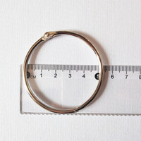 晨好(ch)开口圈 铁环扣 diy卡圈 活页环 书环 装订环卡片圈 50mm(内径)20个装 送打孔器
