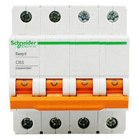 施耐德电气(Schneider Electric)家用微型断路器 空气开关 4P C63A EA9系列EA9AN4C63R