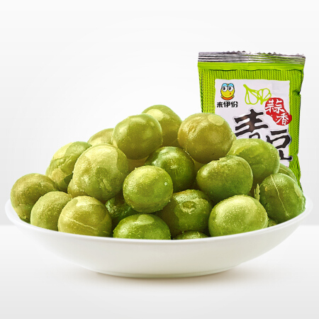 来伊份香酥豌豆蒜香青豆125g19件