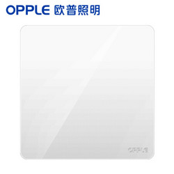 OPPLE 欧普照明 开关插座面板家用暗装墙壁空白面板纯平圆角86型墙式开关 k12白色 空白面板