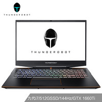 ThundeRobot 雷神 雷神 - 911 911 15.6英寸 笔记本电脑 黑色 i7-9750H 8G 512GB SSD GTX1660Ti