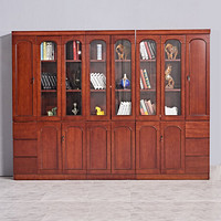 隆旭 文件柜办公柜资料柜储物柜木质贴实木皮油漆书柜 八门