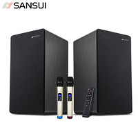 SANSUI 山水 H12电视K歌蓝牙音响 家庭KTV 家用卡拉ok唱歌音箱 居家客厅会议音响设备