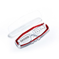 纳尼尼进口老花镜男女轻薄时尚CP2 折叠便携高清舒适老花眼镜 红色300度