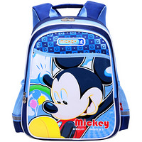 迪士尼（Disney）米奇小学生书包男儿童书包 背包1-3年级卡通减负幼儿双肩背包 M606031藏青