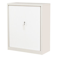 奈高 NG钢制文件柜铁皮柜办公凭证柜档案柜资料柜带锁财务柜卷门柜纯白1090高