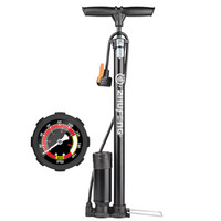 酷莱普轮胎高压打气筒 自行车家用高压便携山地车电动车摩托车汽车充篮球单车配件带高压气泵气压表款KLP-601