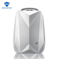 机械师（MACHENIKE）硬壳双肩包V3银色 15.6英寸笔记本电脑包 时尚个性商务学生大容量潮酷背包男女