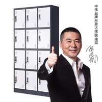 中伟更衣柜员工储物柜职员柜存包柜拆装十二门更衣柜灰白套