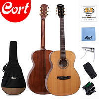 CORT 考特(CORT)GOLD O6民谣吉他40英寸开声全单板演出专业圆角原木色
