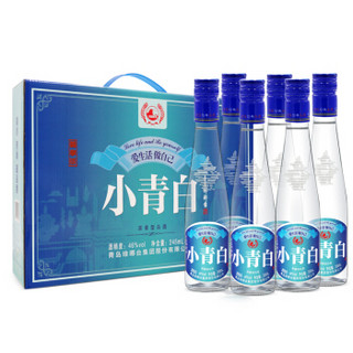 琅琊台46度小青白礼盒 245ml*6瓶 白酒礼盒 送礼整箱 浓香型 小白酒 6瓶礼盒装 *2件