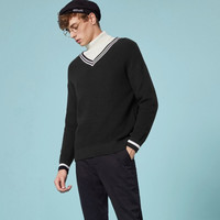 Semir 森马 19078071423 男士V领针织衫