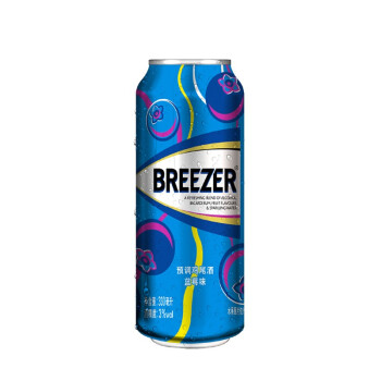 BREEZER 冰锐 洋酒 3°朗姆预调鸡尾酒  蓝莓味 330ml/罐