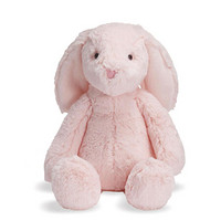 曼哈顿Manhattan Toy毛绒露露 婴儿安抚毛绒玩偶可爱的粉色兔子 中号 *5件