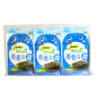 韩国进口 海地村 紫菜海苔 儿童零食 橄榄油宝贝海苔 12g *2件