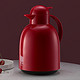 物生物（RELEA）保温壶家用暖壶大容量水壶热水瓶暖瓶开水瓶保温瓶欧式玻璃内胆保温水壶2.2L 莹彩热恋红
