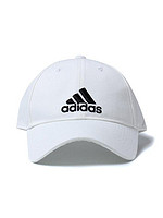 adidas阿迪达斯男子女子运动帽鸭舌帽休闲附配件 S98150 白色