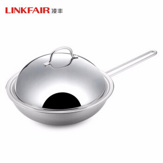 LINKFAIR 凌丰 雅思系列 LFYS-30D 不锈钢炒锅 30cm