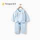 童泰TONGTAI初生儿衣服0-3个月纯棉婴儿和尚服内衣套装婴幼儿通用52cm *2件