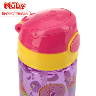 Nuby 努比 宝宝学饮杯 按键吸管杯 独角兽 540ml