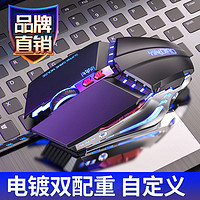 电脑游戏鼠标有线usb静音电竞机械吃鸡鼠标宏台式笔记本通用无限