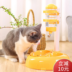 猫咪喝水器挂式不湿嘴自动饮水喂食器宠物立式猫饮水机流动不插电