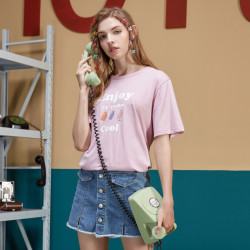 美特斯邦威美特斯邦威T恤女2019夏新款冰激凌情侣款