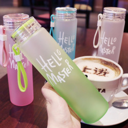 OLOEY 渐变色磨砂玻璃杯 400ml