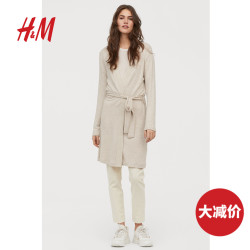 H&M 女装女士针织衫女2019新款 精细针织开衫 HM0717060