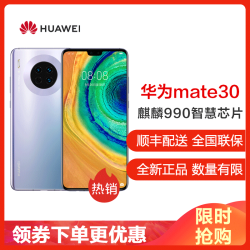 华为(HUAWEI) 华为mate30 全网通 8GB+128GB