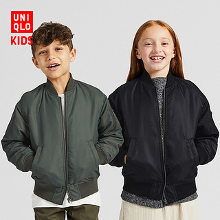 UNIQLO 优衣库  423888 童装 军旅式茄克 黑色 120cm