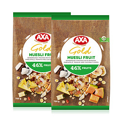 AXA 46%水果什锦混合燕麦片 750g*2包