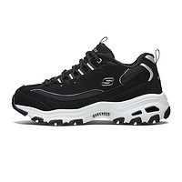 Skechers 斯凯奇 D'lites 66666125 女款熊猫鞋 黑色/白色/BKW 35