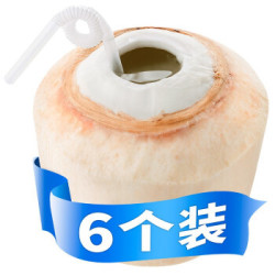自然山 泰国进口椰青 椰子大果 6个装 单果约750g 