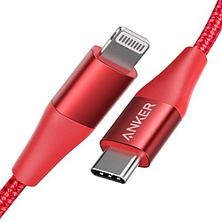 Anker安克 苹果官方MFI认证PD闪充二代可拉车数据线USB-C/Type-CtoLightning快充充电器线 iPhoneXsMax/XR/8P *2件