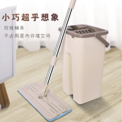 懒人免手洗平板拖把抖音拖把刮刮乐拖把(颜色随机发)