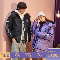 Tonlion 唐狮 624430072401 工装短款羽绒服