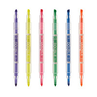 英力佳 SC-1023 双头荧光笔 6支装 多色可选