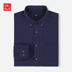 优衣库 UNIQLO 优衣库 411842 长绒棉印花衬衫