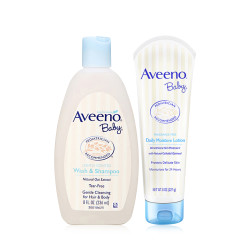 AVEENO艾维诺润肤霜226G+沐浴露二合一236ml
