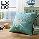 LOVO家纺床品高档毛巾绣系列抱枕靠枕套/靠垫芯
