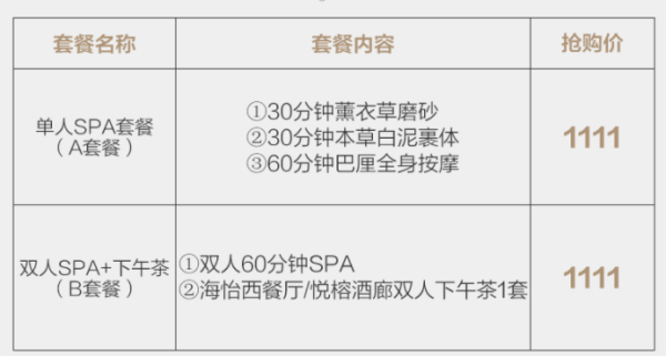 上海外滩悦榕庄酒店单人SPA/双人SPA+下午茶套餐 不约可退