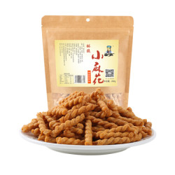 卧龙手工小麻花烧烤味280g袋装多口味网红小辫散装批发休闲零食香酥咪
