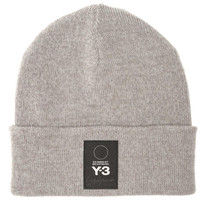Y-3 Logo Beanie 纯羊毛男士针织帽