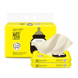 纯竹工坊 乳霜抽纸 40抽*5包自柔纯系列柔韧丝滑 富含乳霜高端乳霜抽纸 *3件