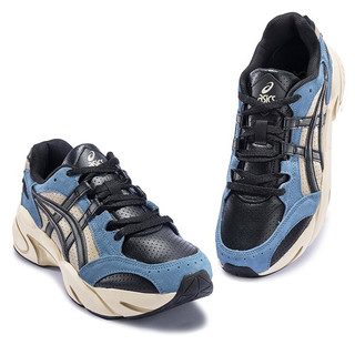 ASICS 亚瑟士 GEL-BND 男女款休闲运动复古老爹鞋 1021A216 黑色/蓝色 42