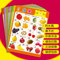 儿童认知启蒙早教书拼音数字墙贴6张12面