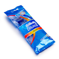Gillette 吉列 Blue2 Plus 旅行装手动剃须刀 5支装