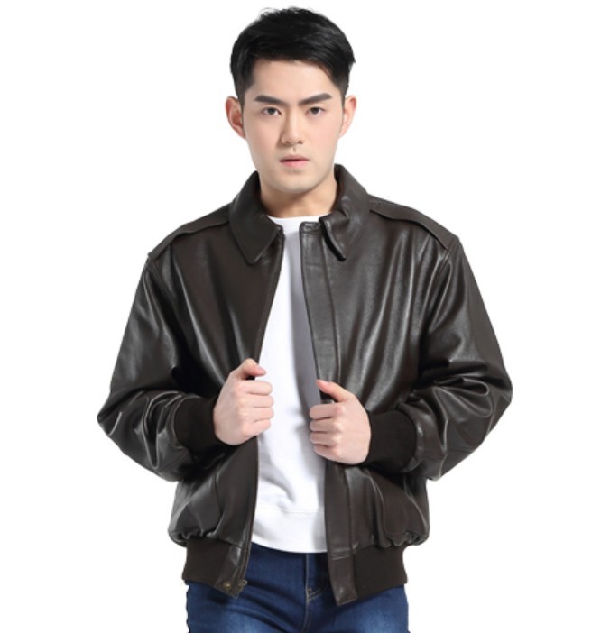 Luxury Lane A2CLAM 男士A2中国版空军飞行真皮夹克