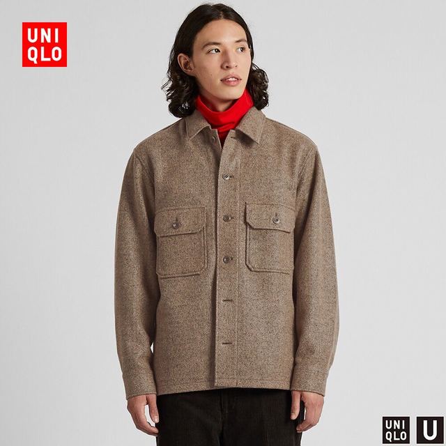 优衣库 UNIQLO 优衣库 设计师合作款 419542 摇粒绒衬衫式夹克